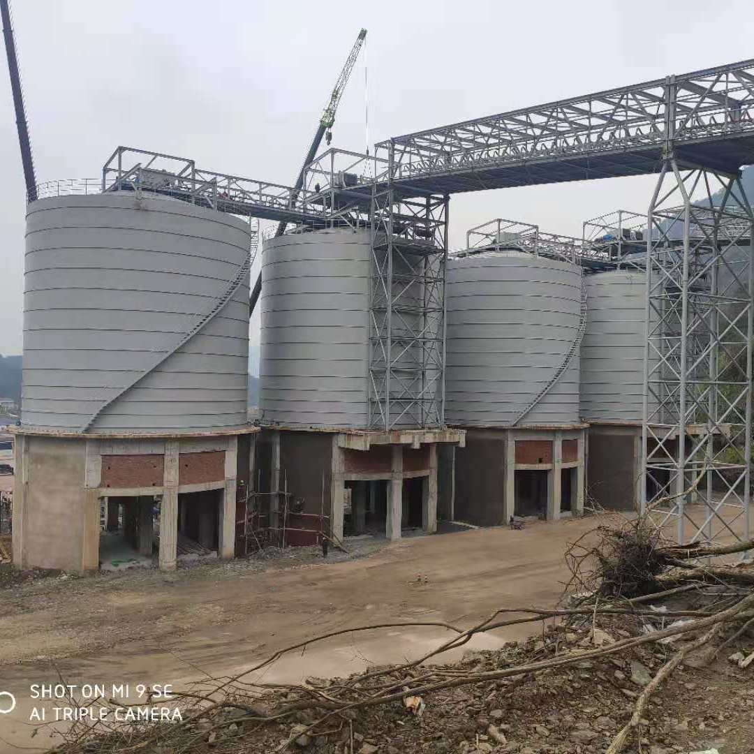 滄州3000噸骨料鋼板庫